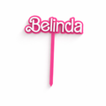 Barbie Name Cake Topper