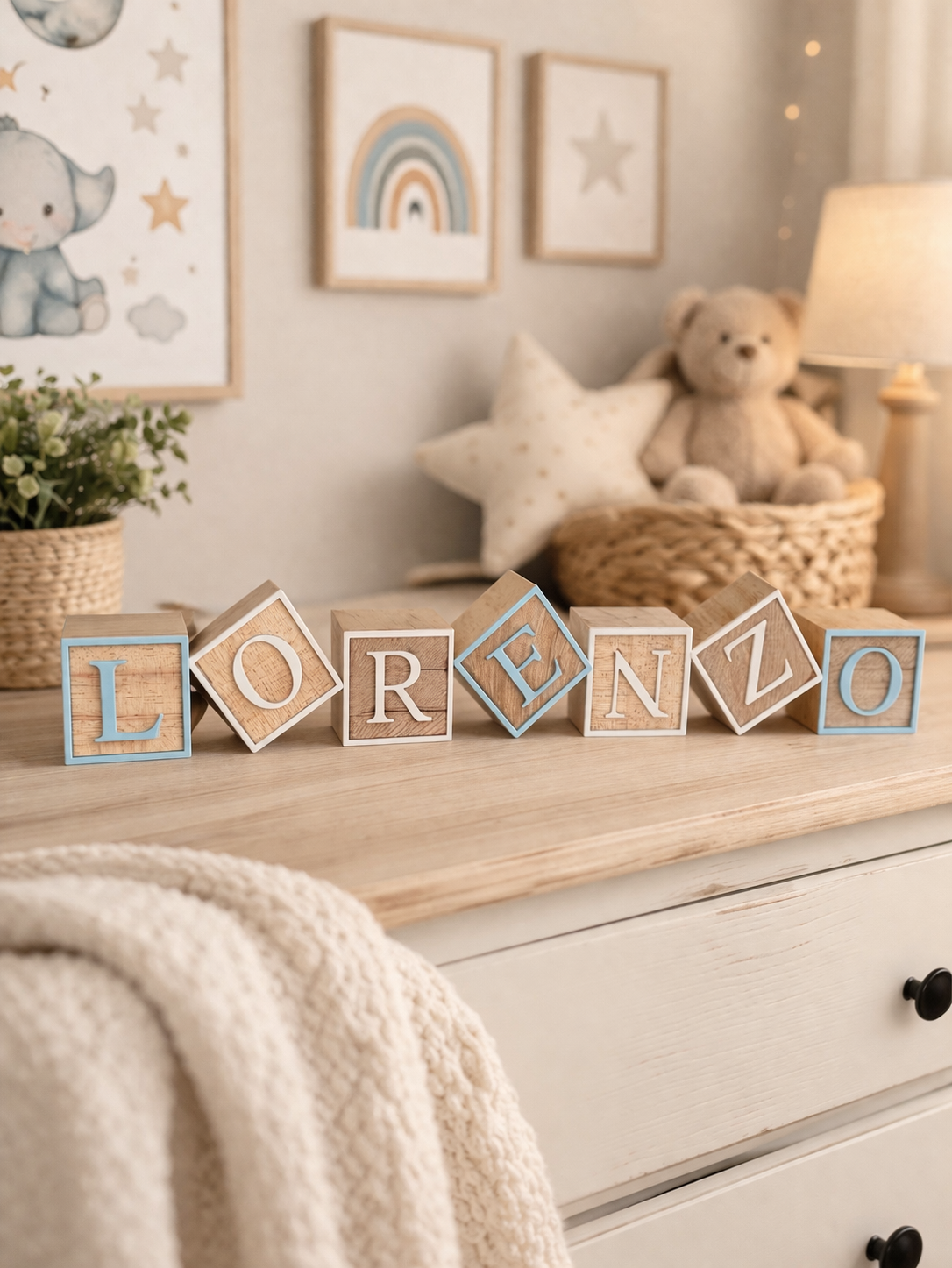 Custom Wooden Name Blocks