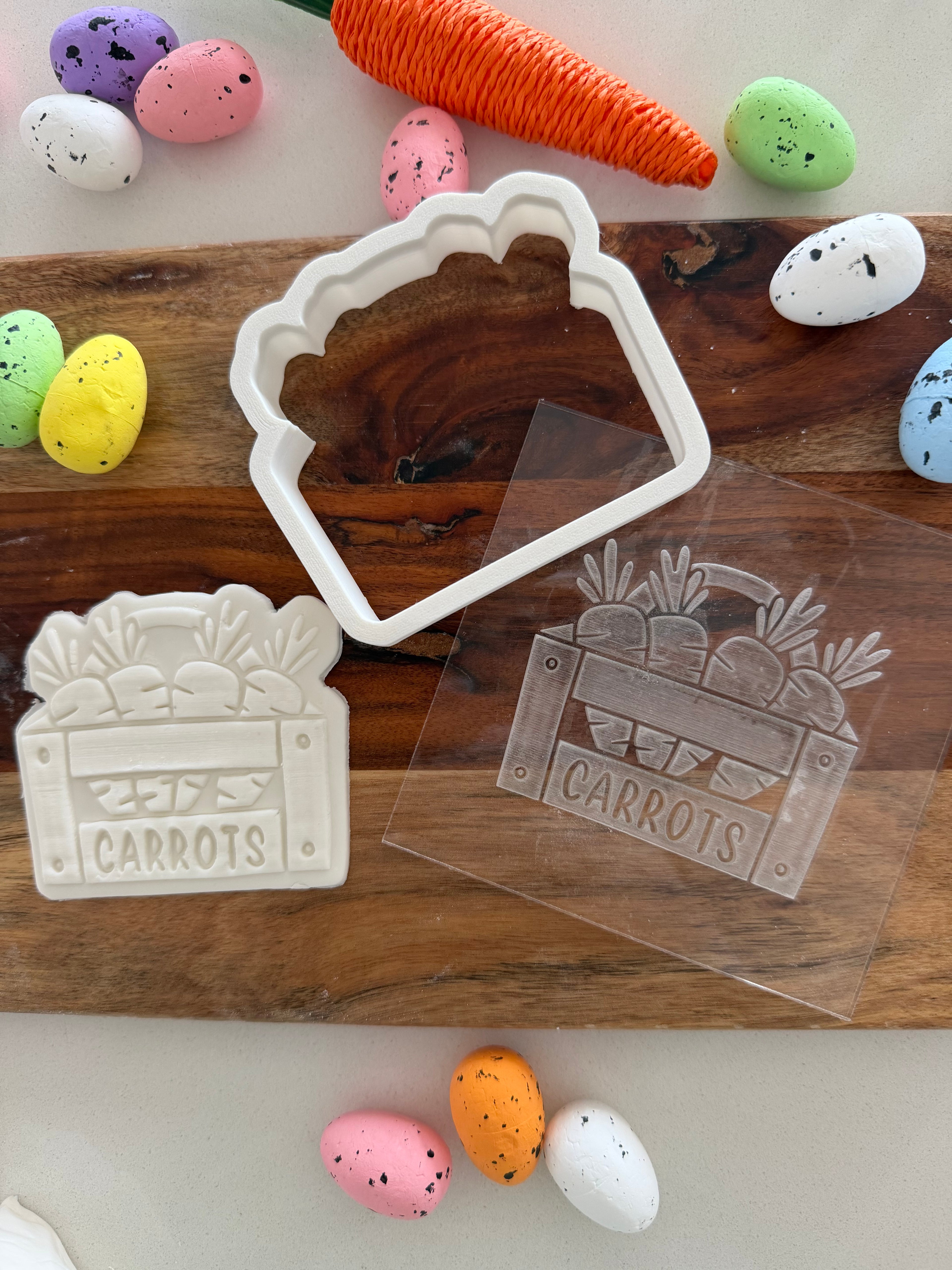 Carrot Crate Stamp and Cutter