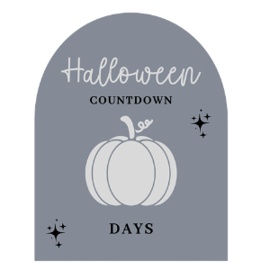 Halloween Countdown Arch Signs