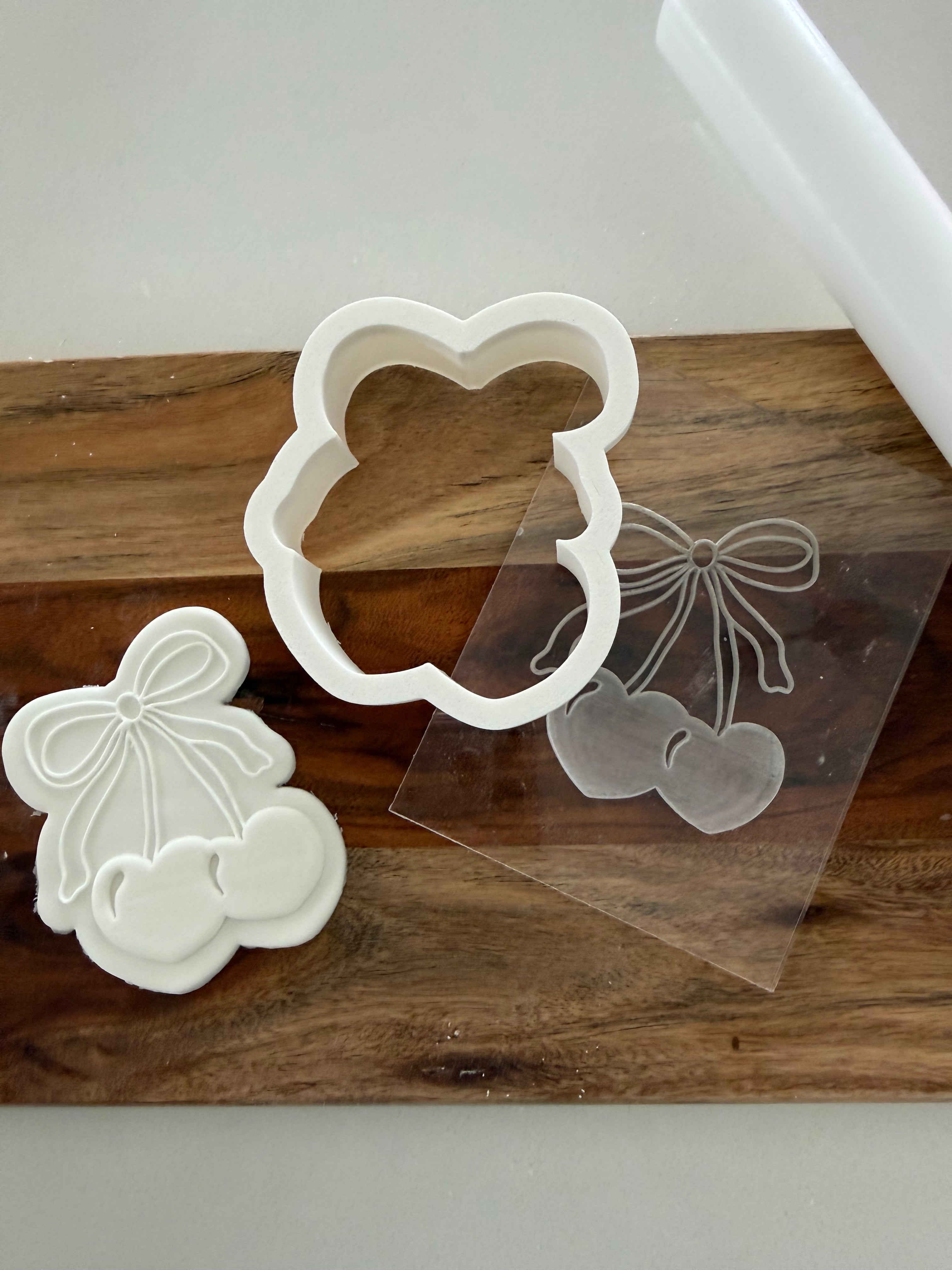 Cherry Bow Stamp and Cutter