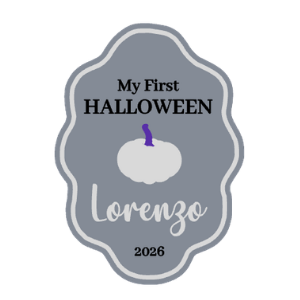 My First Halloween - Wavy Oval