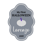 My First Halloween - Wavy Oval