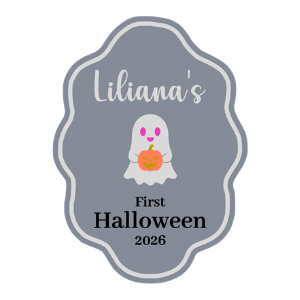 My First Halloween - Wavy Oval