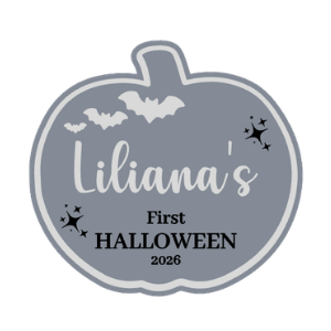Personalised "First Halloween" Pumpkin Sign