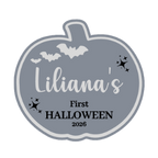 Personalised "First Halloween" Pumpkin Sign