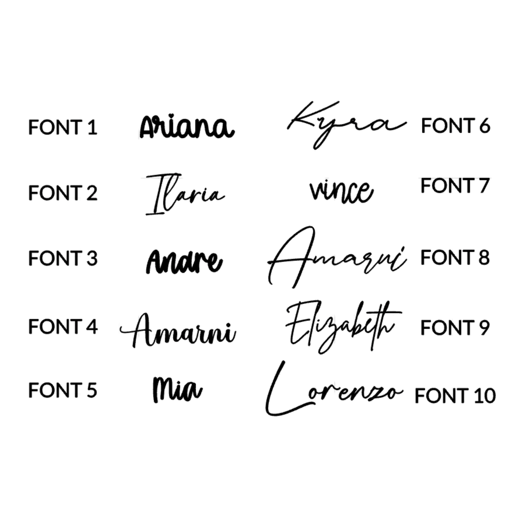 Single Layer Name Sign