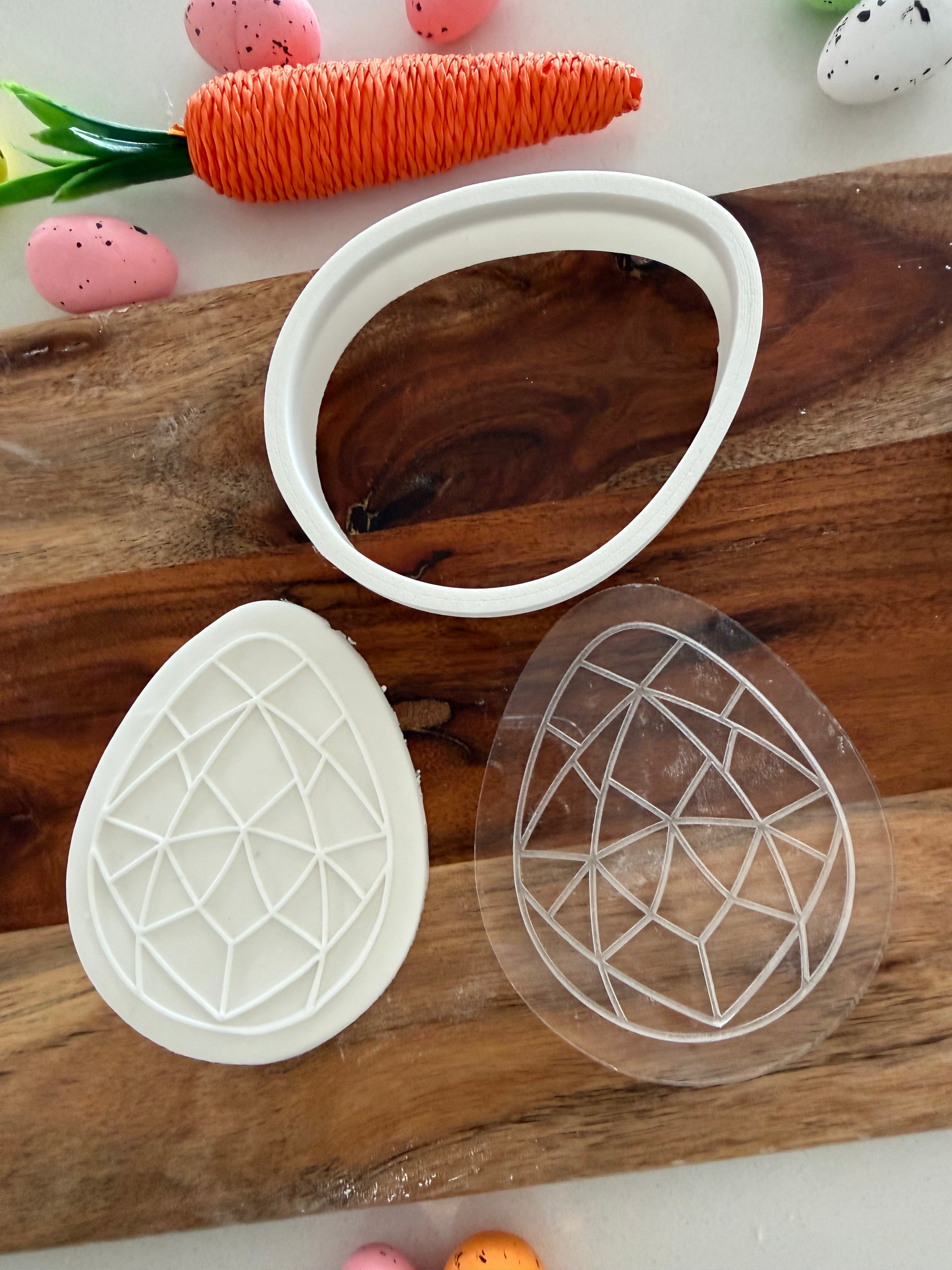 Geo Egg Stamp and Cutter