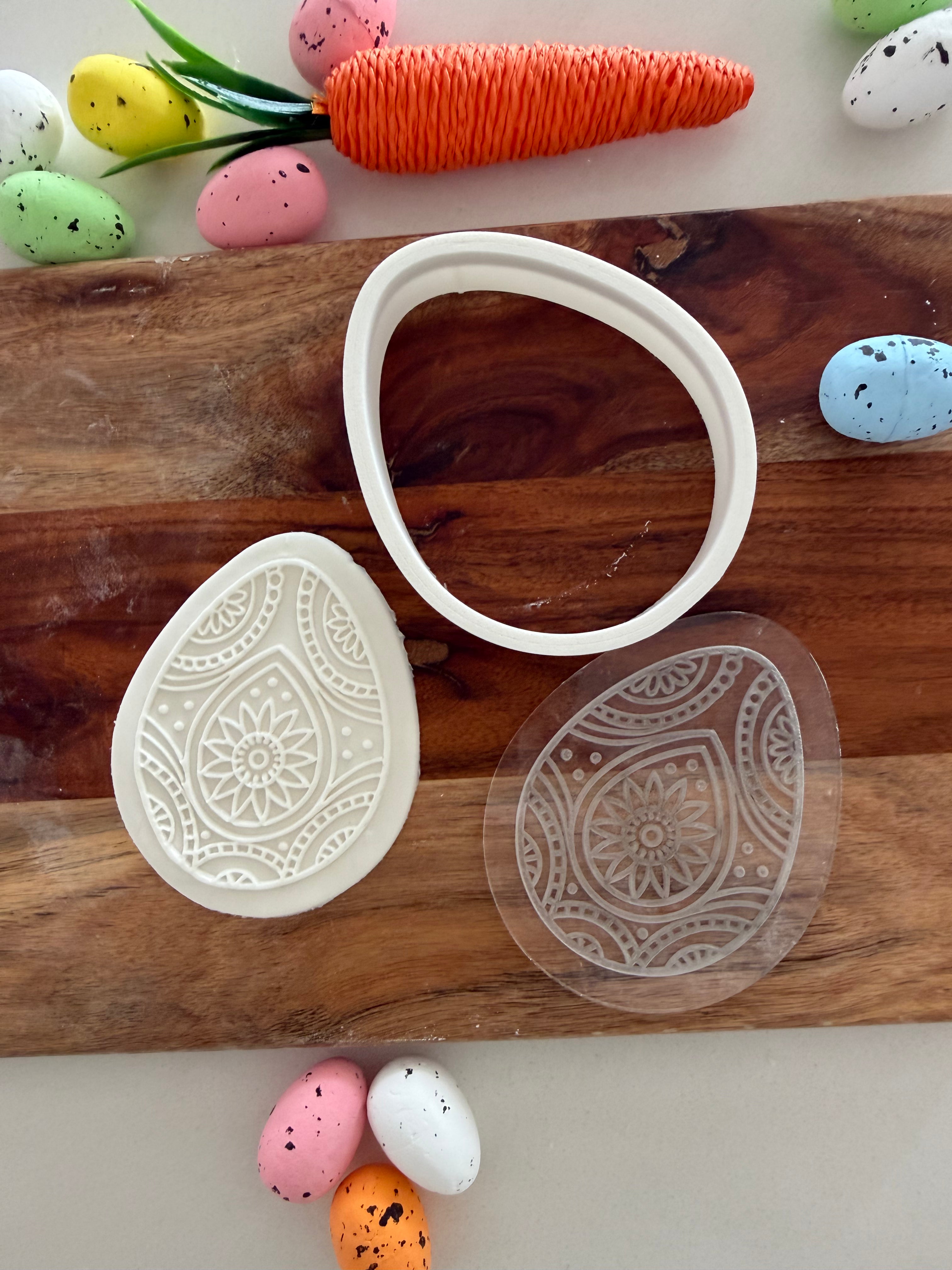 Ornate Egg Stamp and Cutter