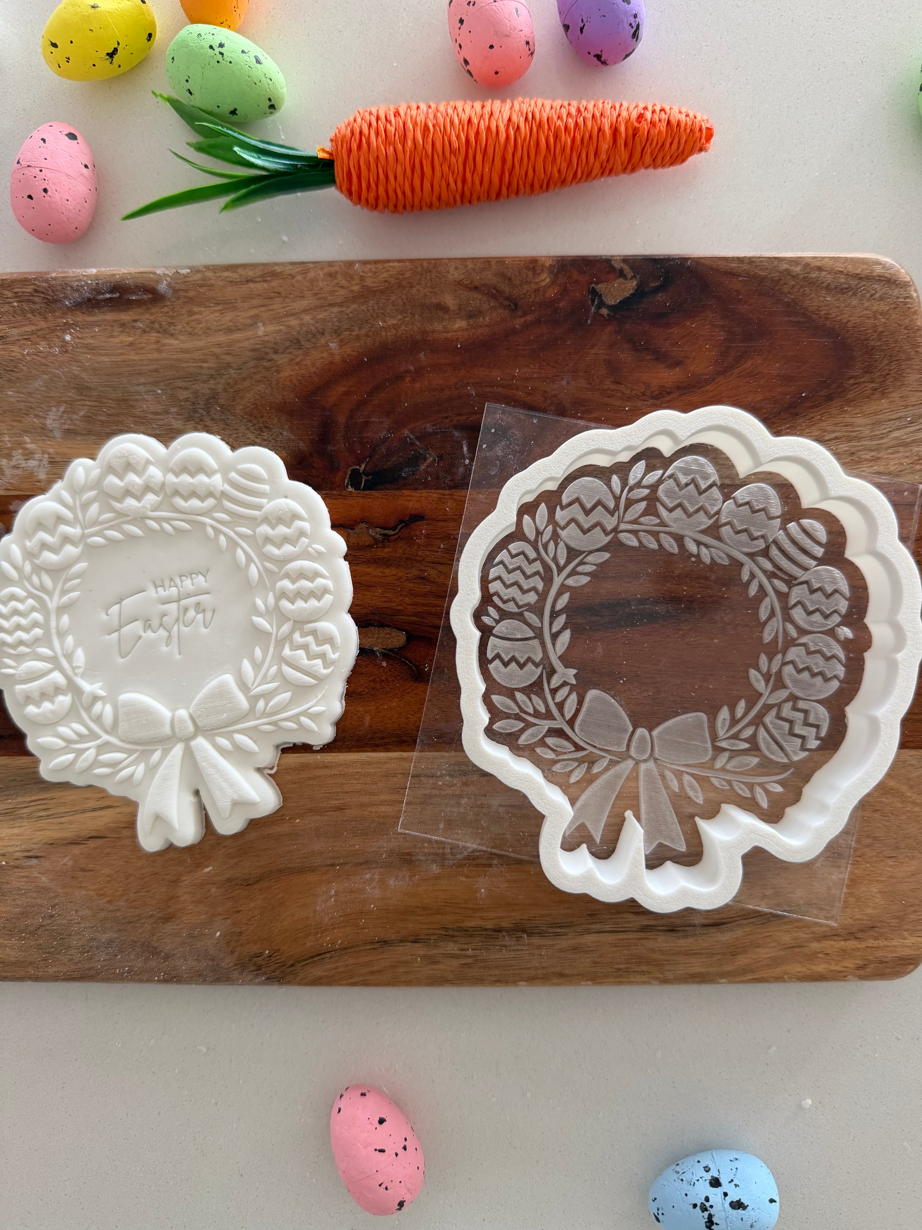 Easter Wreath Stamp and Cutter