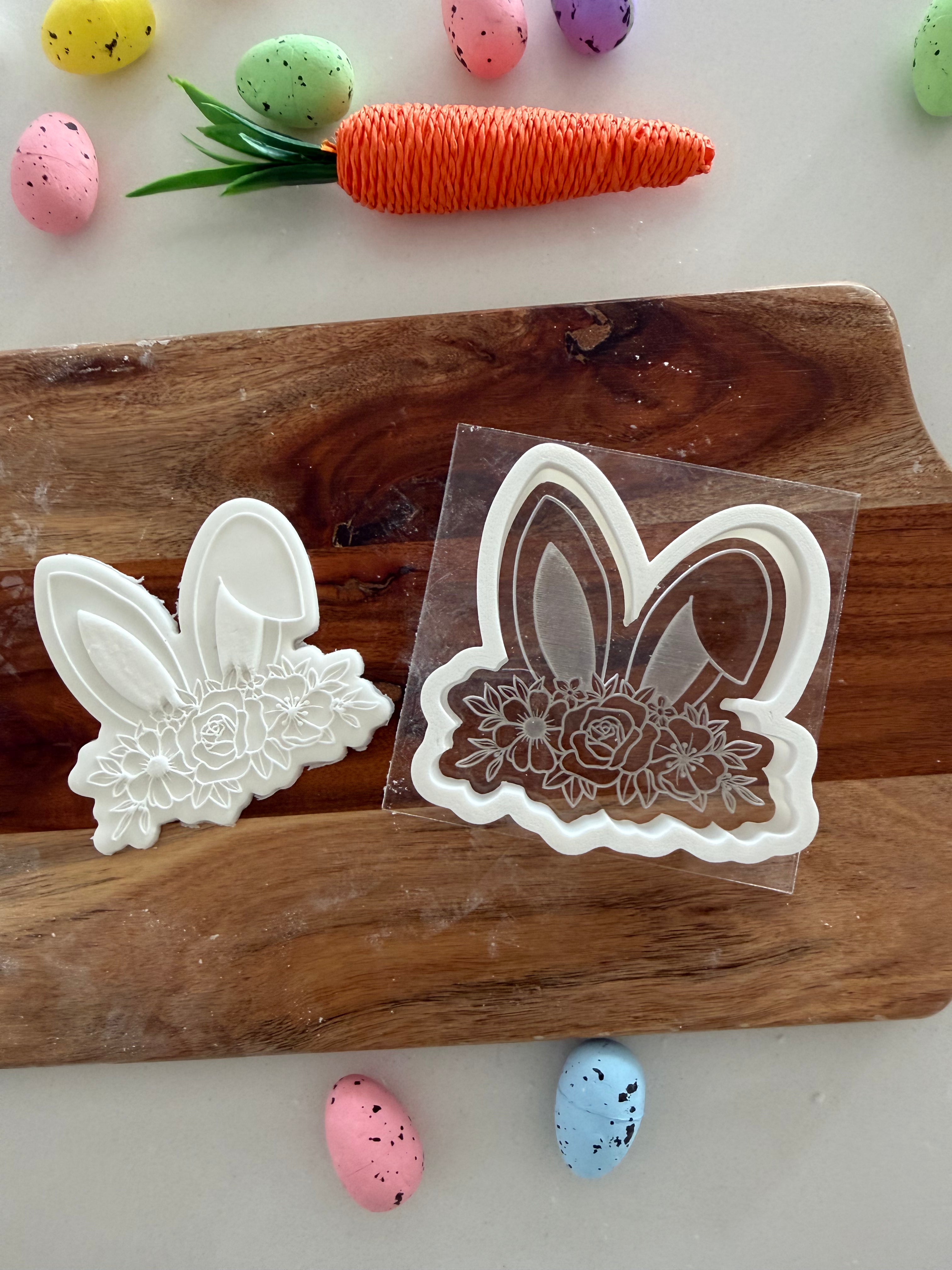 Floral Bunny Ears Stamp and Cutter
