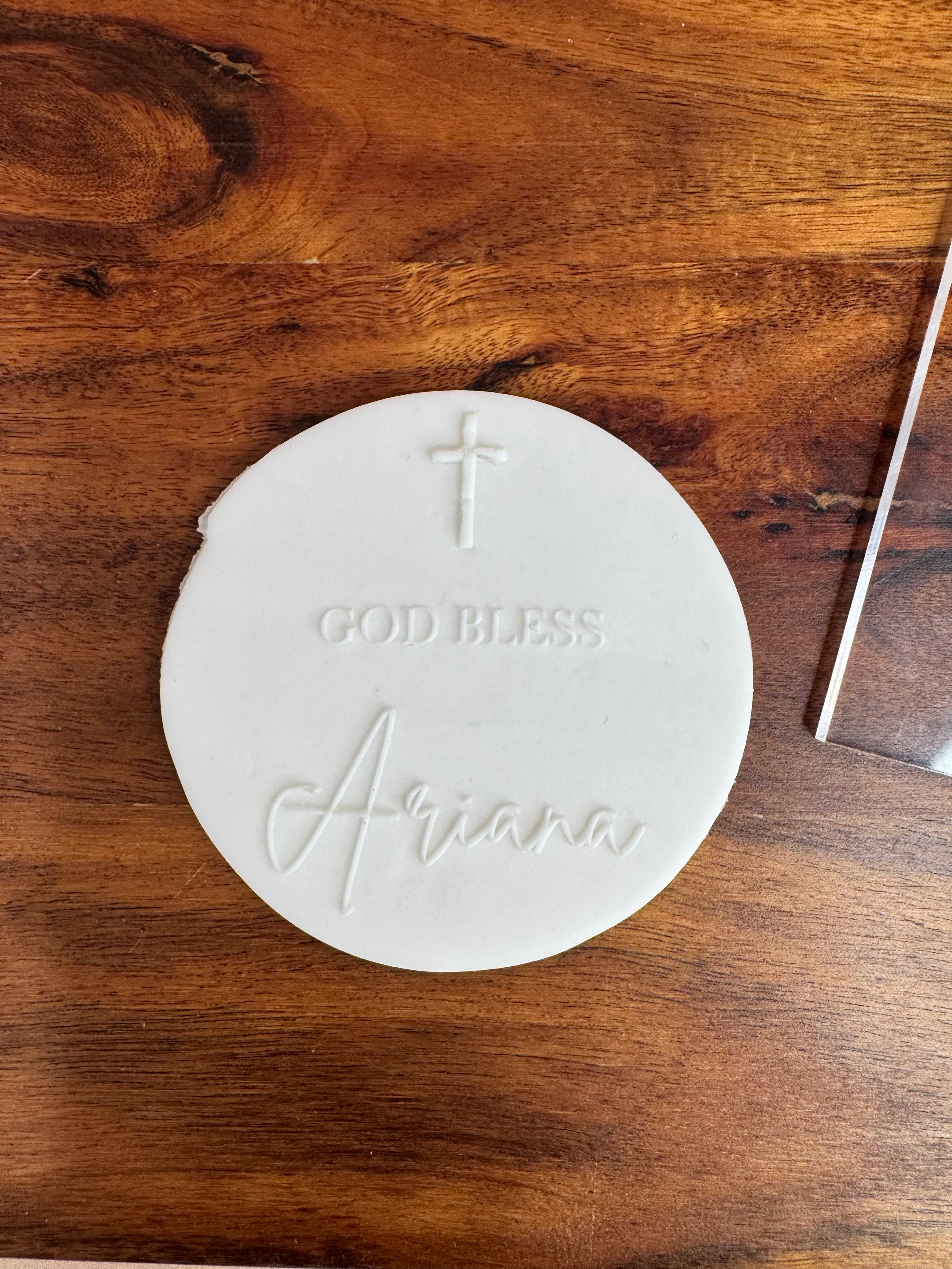 God Bess Custom Cookie Stamp