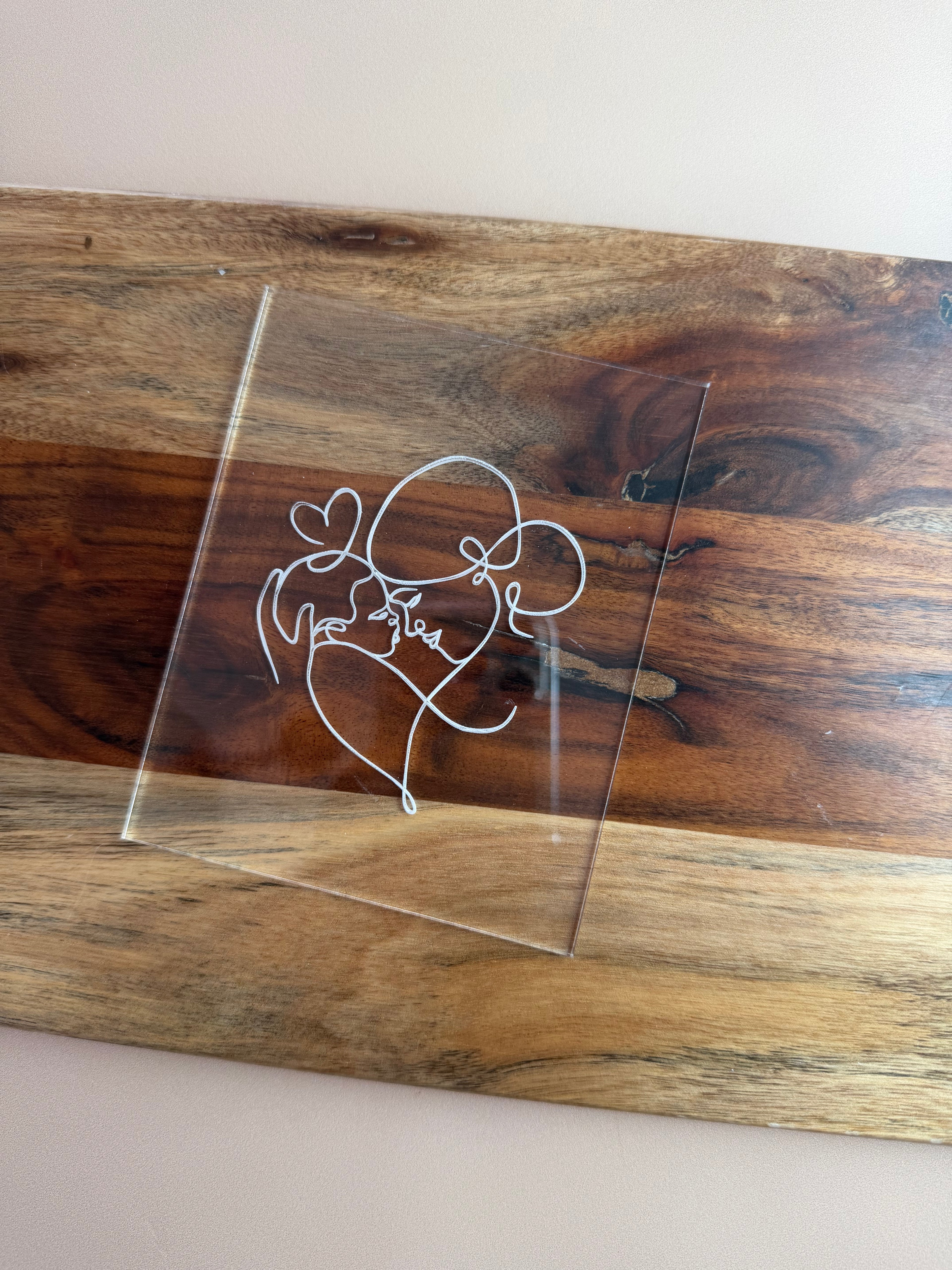 Minimalist Mother and Baby Cookie Stamp