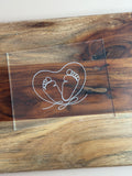 Baby Feet Heart Stamp
