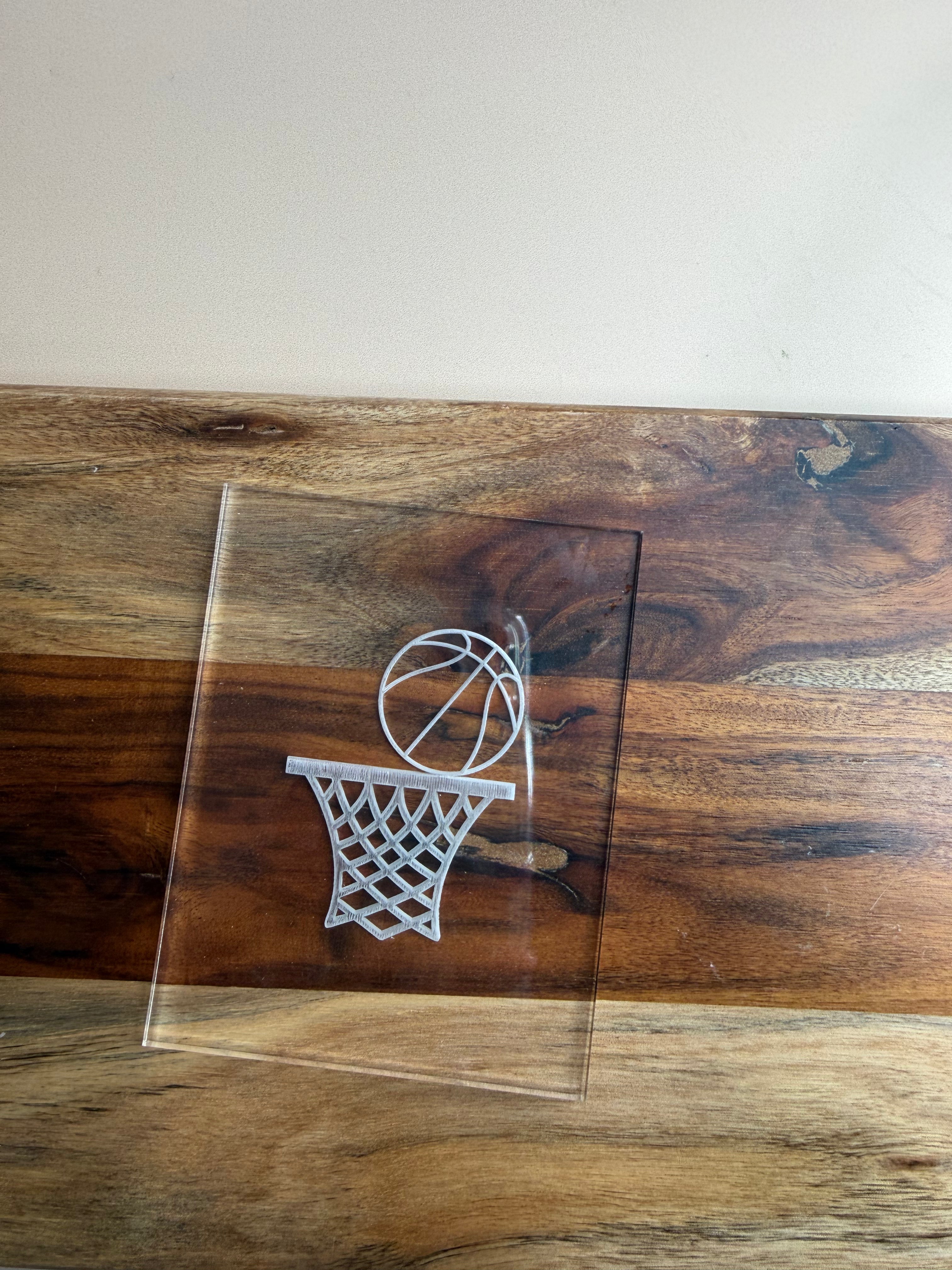 Basketball Hoop with Basketball