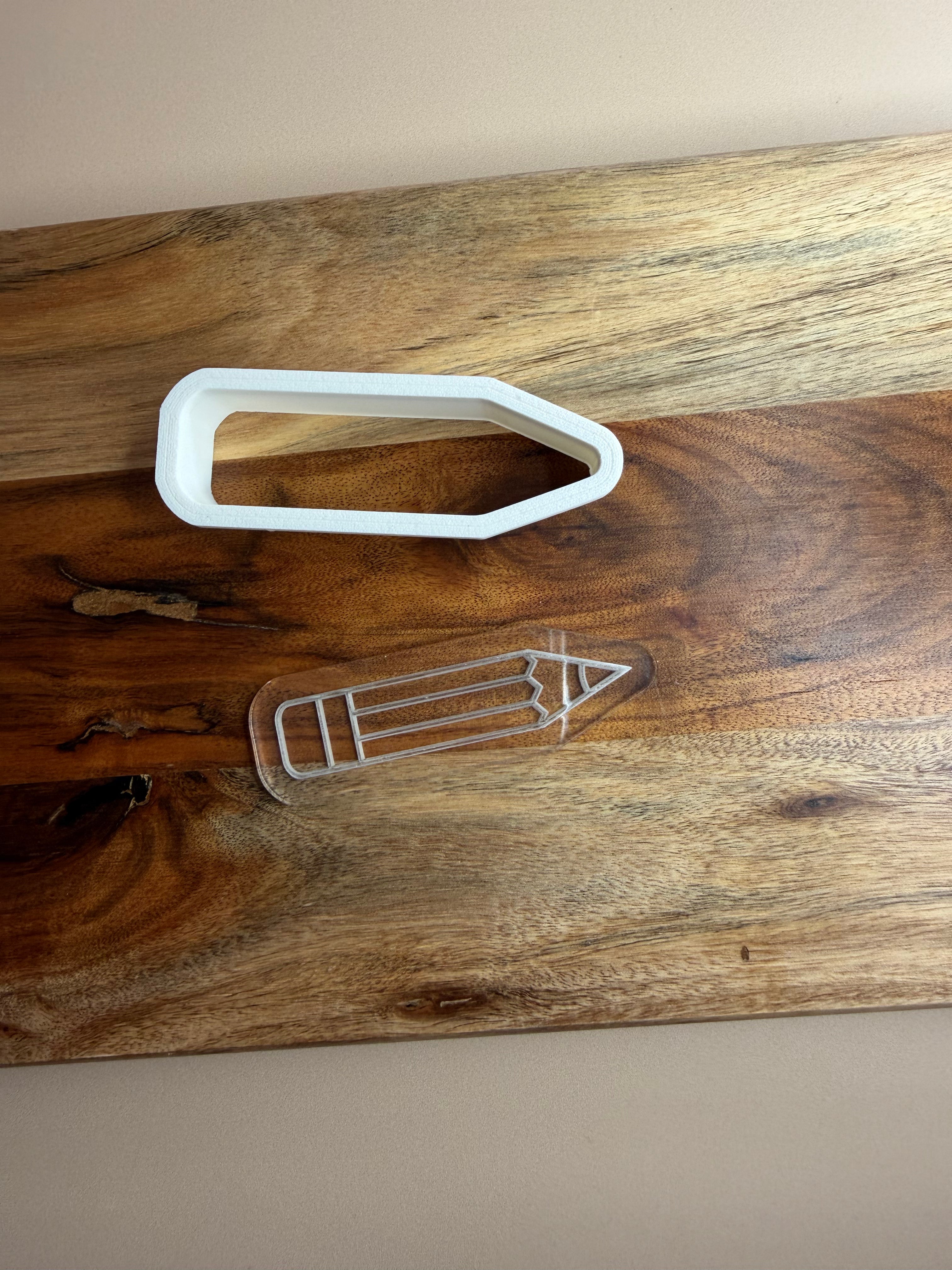 Pencil Outline Stamp and Cutter Set