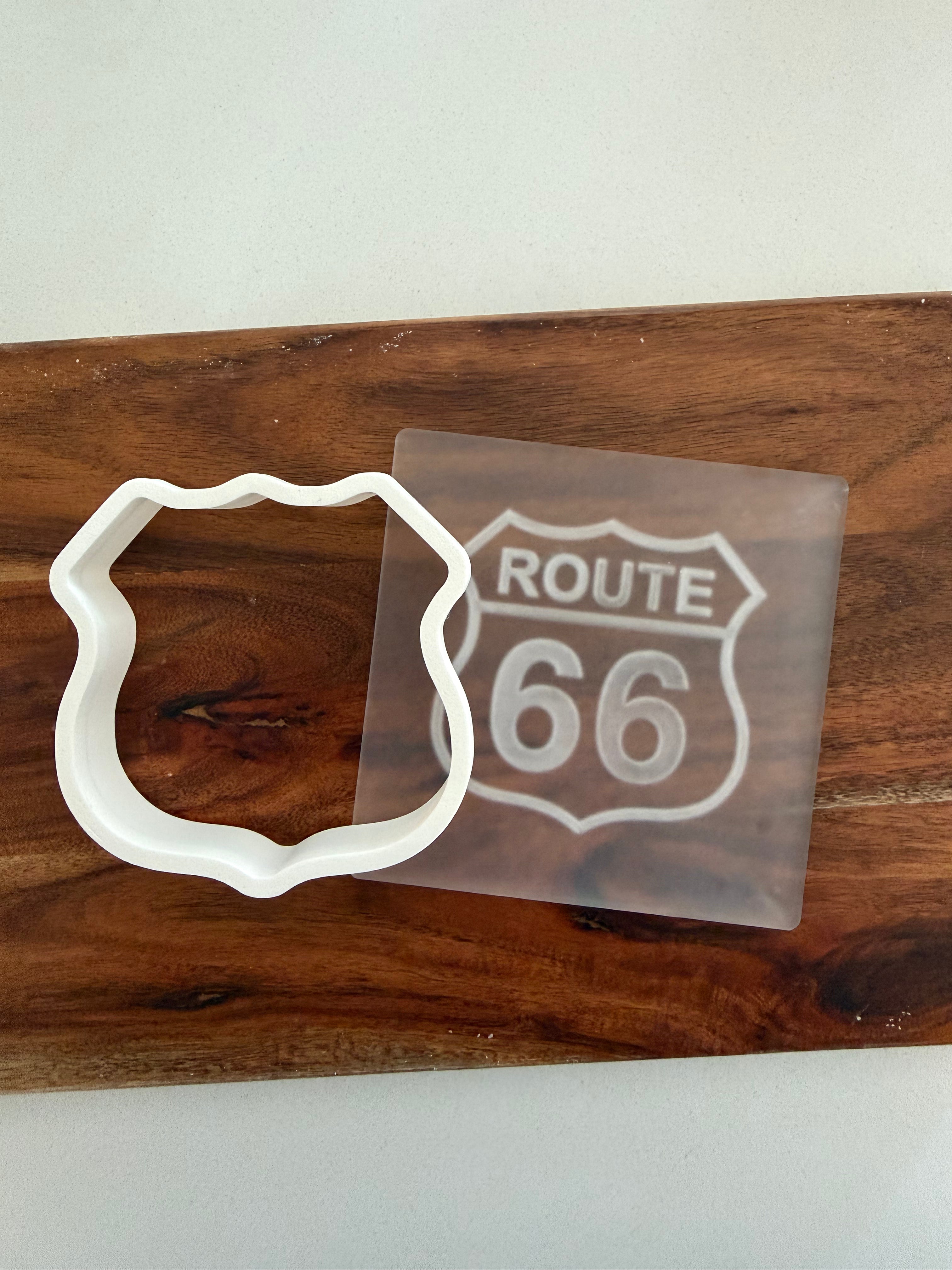 Route 66 Stamp + Cutter