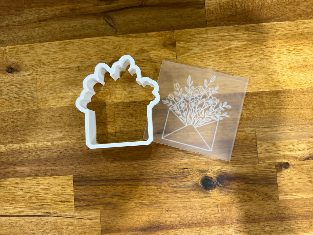 Floral Envelope Stamp and Cutter