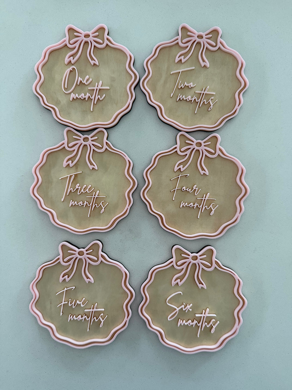Birth Announcement & Milestone Disc Set – Girl Edition