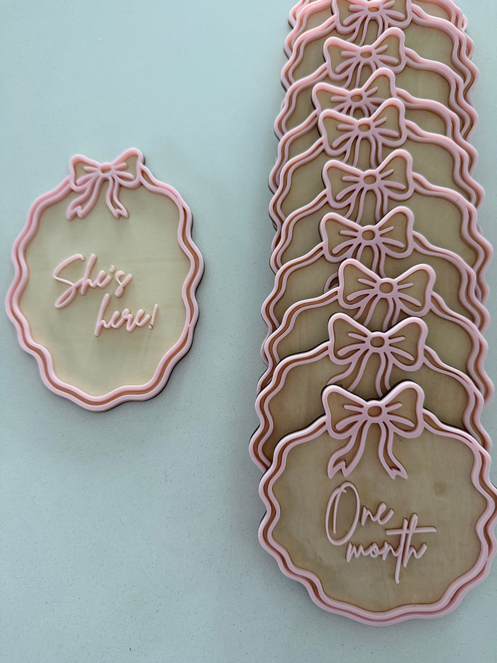 Birth Announcement & Milestone Disc Set – Girl Edition
