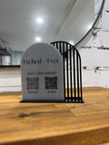 Business Social Media Sign - Double Arch