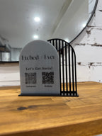 Business Social Media Sign - Double Arch