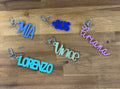 Single Layer Personalised Name Keychain