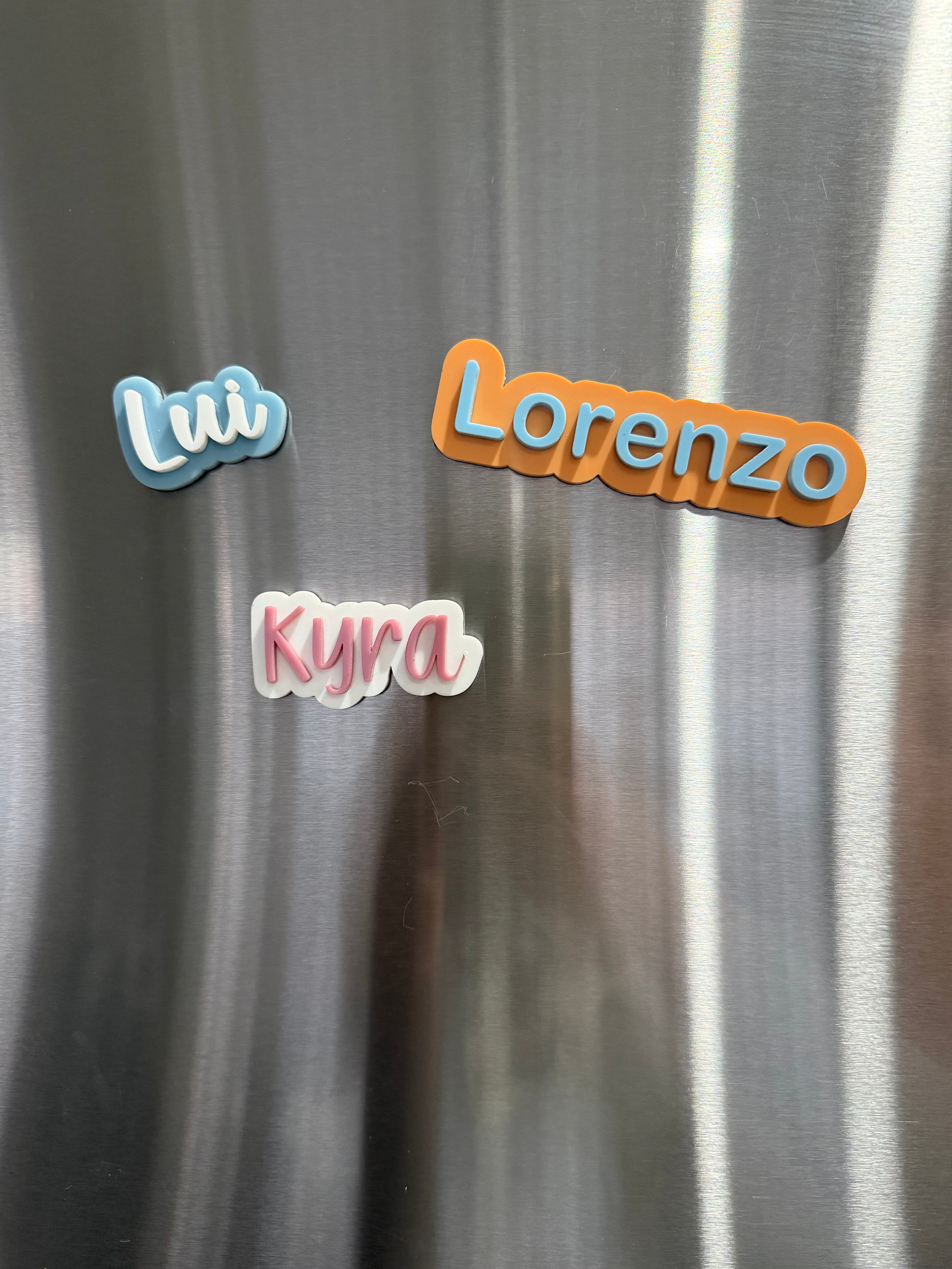 Dual Layered Name Magnet