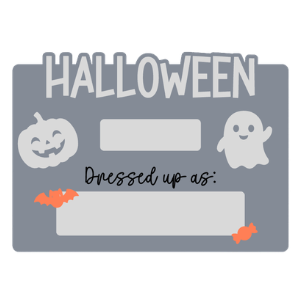 Halloween Costume Sign - Rectangle