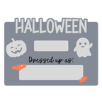 Halloween Costume Sign - Rectangle