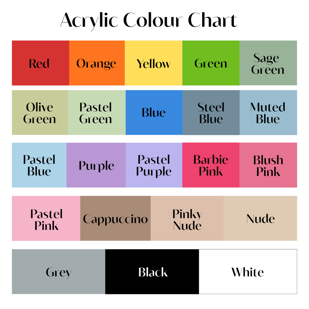 Acrylic Magnetic Symbols Kit