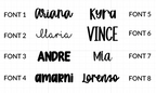 Single Layer Personalised Name Magnet