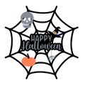 Spider Web Halloween Door Hanger