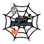 Spider Web Halloween Door Hanger