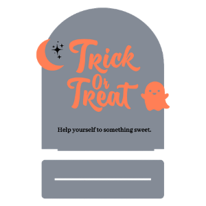 Trick or Treat Stand Sign